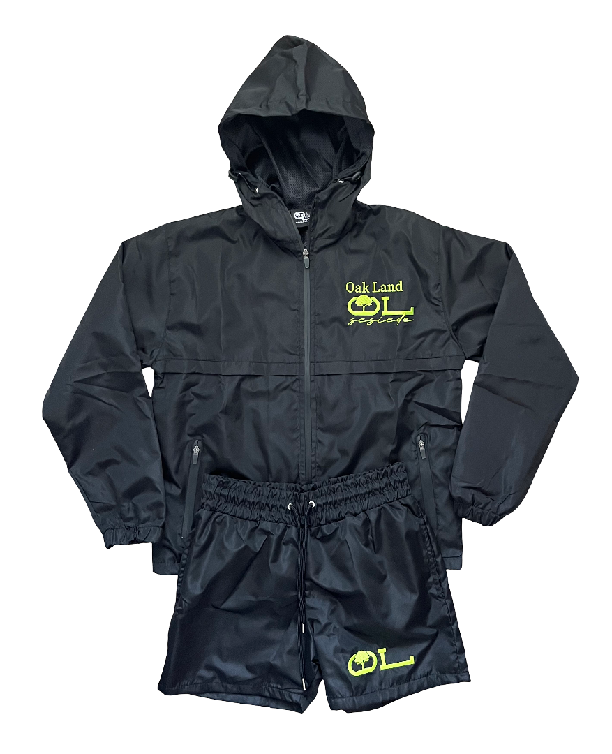 TENo5 Windbreaker Set in Black