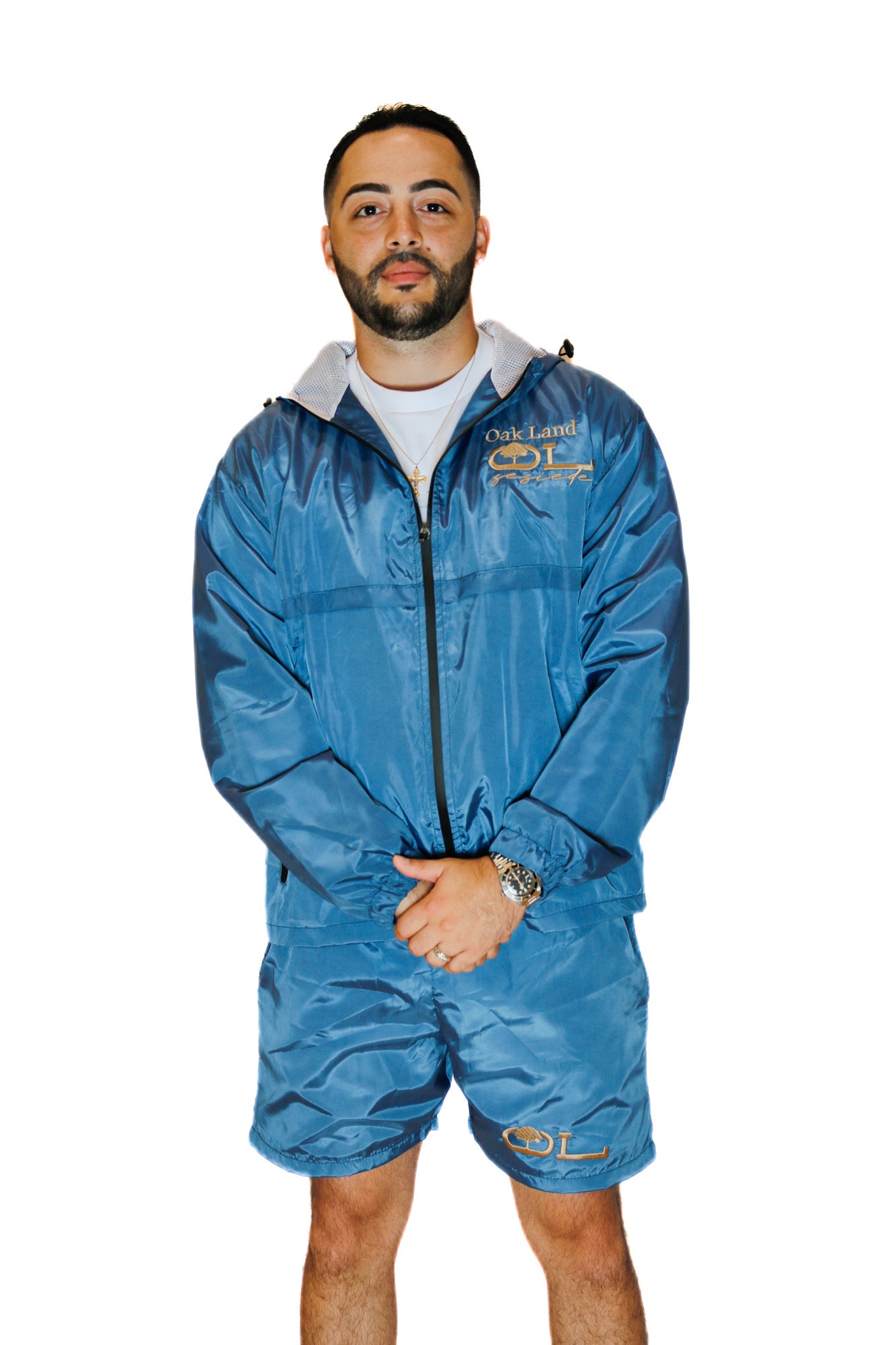 TENo5 Windbreaker Set in Light Blue