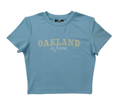 OakLand "La Femme" Pleated Skort Set in Light Blue