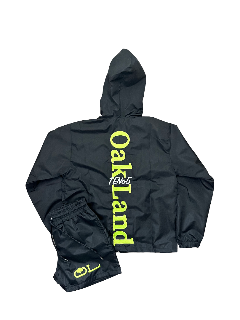 TENo5 Windbreaker Set in Black