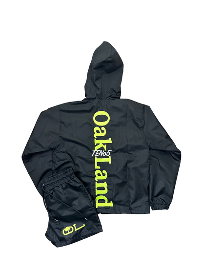TENo5 Windbreaker Set in Black