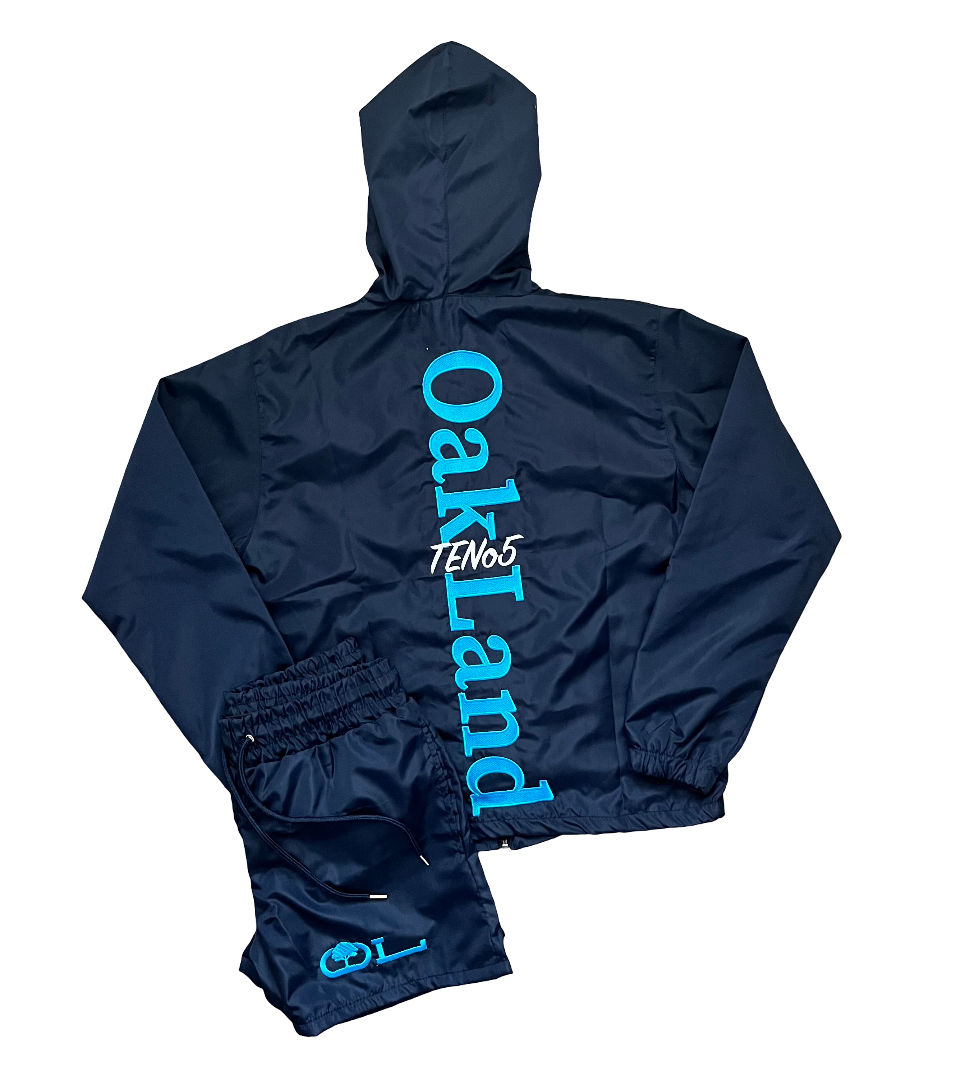 TENo5 Windbreaker Set in Dark Blue