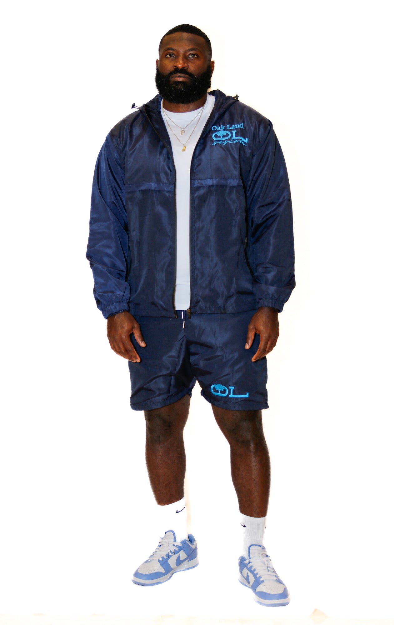 TENo5 Windbreaker Set in Dark Blue